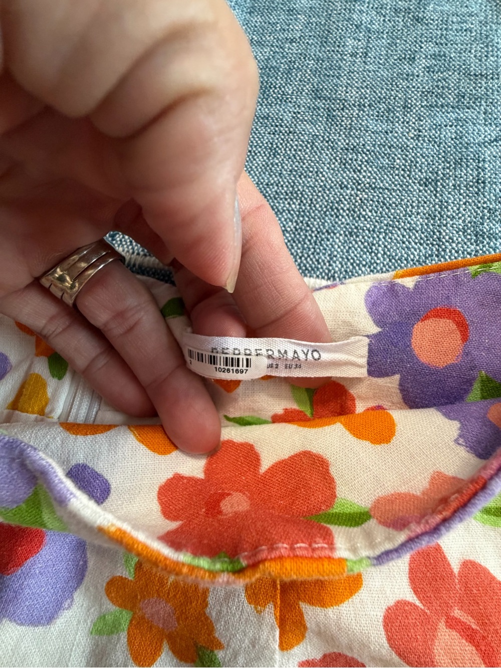 Peppermayo Spring Days Linen Mini Skirt- Blooming - Picture 8 of 15
